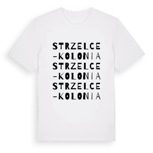 Strzelce-Kolonia ordlek t-shirt – ekologisk bomull t-shirt från Pinshirt