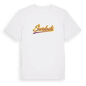 Świdniki baseball t-shirt – ekologisk bomull t-shirt från Pinshirt