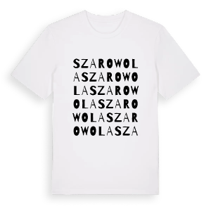 Szarowola ordlek t-shirt – ekologisk bomull t-shirt från Pinshirt