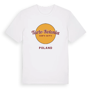 Tarło-Kolonia cirkel t-shirt – ekologisk bomull t-shirt från Pinshirt
