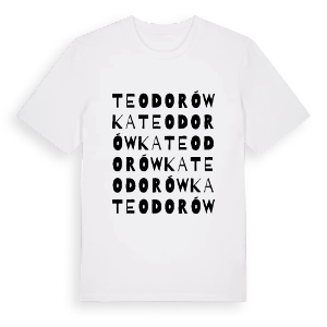 Teodorówka ordlek t-shirt – ekologisk bomull t-shirt från Pinshirt