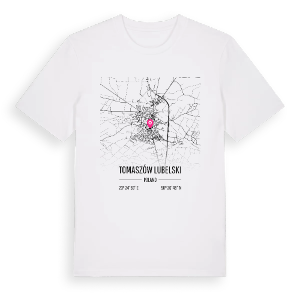 Tomaszów Lubelski karta t-shirt – ekologisk bomull t-shirt från Pinshirt