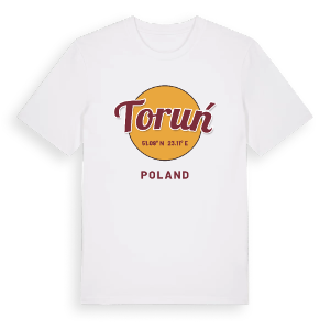 Toruń cirkel t-shirt – ekologisk bomull t-shirt från Pinshirt