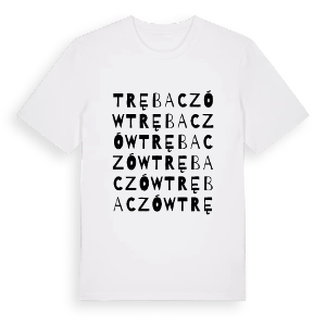 Trębaczów ordlek t-shirt – ekologisk bomull t-shirt från Pinshirt