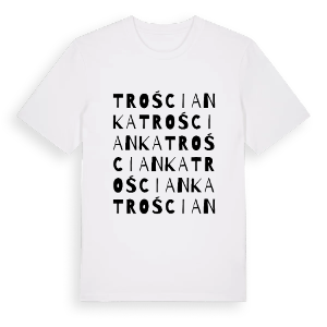 Trościanka ordlek t-shirt – ekologisk bomull t-shirt från Pinshirt