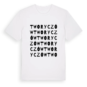 Tworyczów ordlek t-shirt – ekologisk bomull t-shirt från Pinshirt