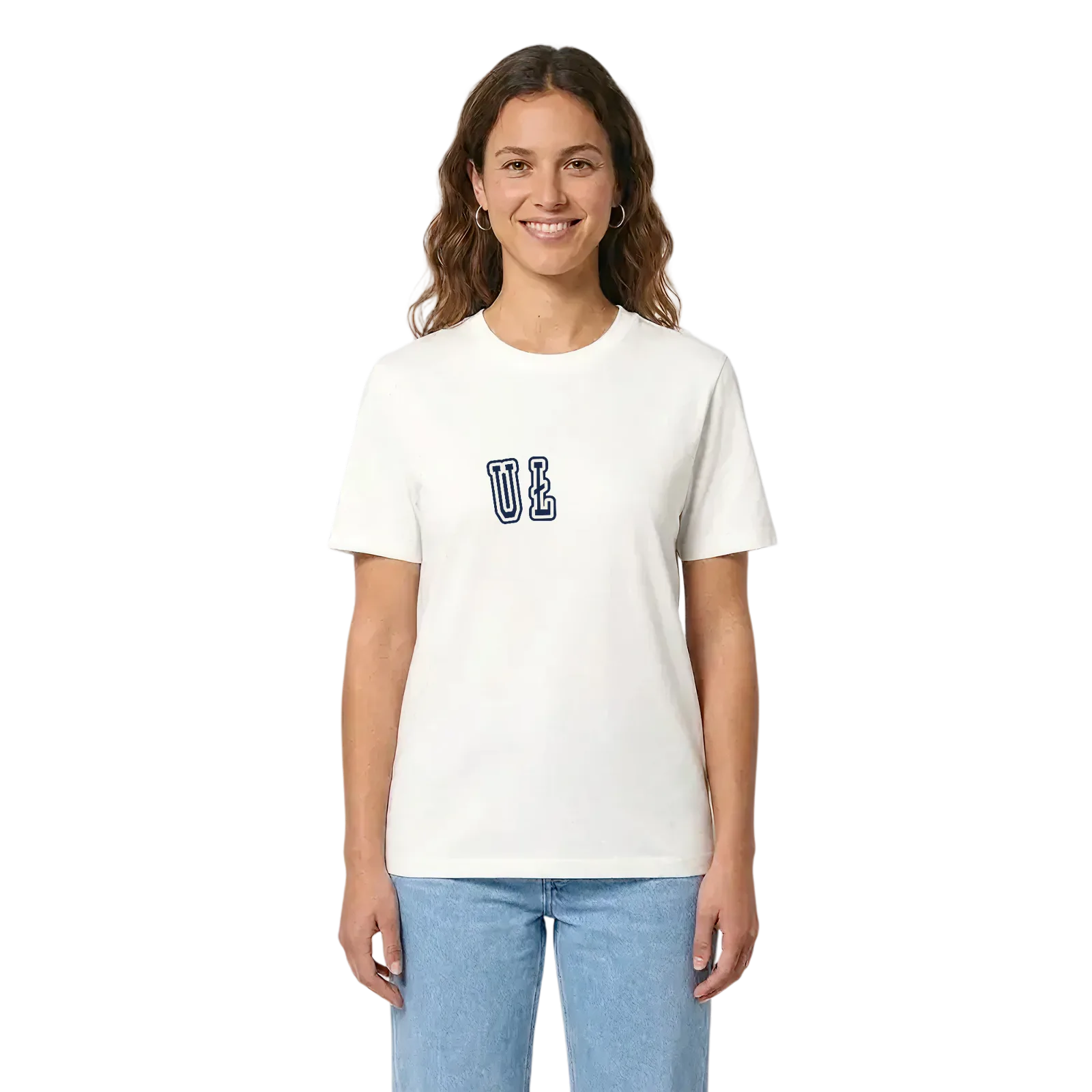 Ułęż college t-shirt – White, i miljö