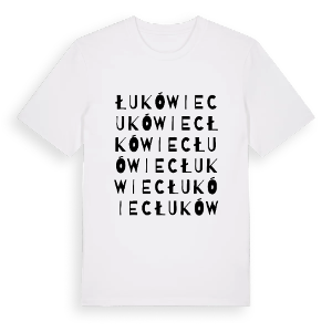 Łukówiec ordlek t-shirt – ekologisk bomull t-shirt från Pinshirt