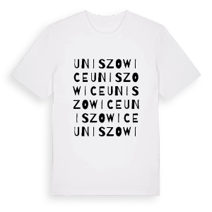 Uniszowice ordlek t-shirt – ekologisk bomull t-shirt från Pinshirt