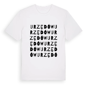 Urzędów ordlek t-shirt – ekologisk bomull t-shirt från Pinshirt