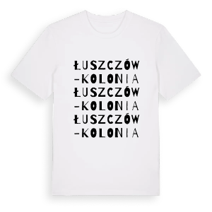 Łuszczów-Kolonia ordlek t-shirt – ekologisk bomull t-shirt från Pinshirt