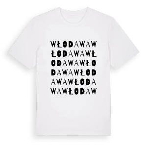 Włodawa ordlek t-shirt – ekologisk bomull t-shirt från Pinshirt
