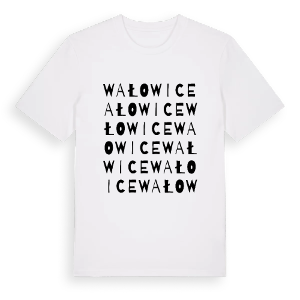 Wałowice ordlek t-shirt – ekologisk bomull t-shirt från Pinshirt