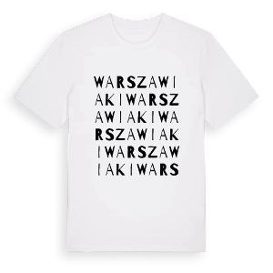 Warszawiaki ordlek t-shirt – ekologisk bomull t-shirt från Pinshirt