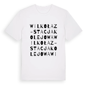 Wilkołaz-Stacja Kolejowa ordlek t-shirt – ekologisk bomull t-shirt från Pinshirt
