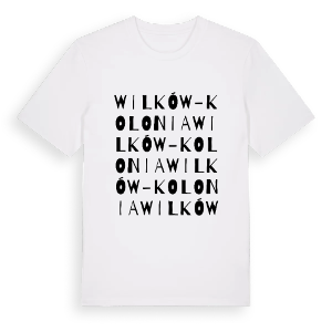 Wilków-Kolonia ordlek t-shirt – ekologisk bomull t-shirt från Pinshirt