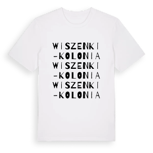 Wiszenki-Kolonia ordlek t-shirt – ekologisk bomull t-shirt från Pinshirt