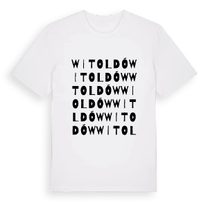 Witoldów ordlek t-shirt – ekologisk bomull t-shirt från Pinshirt