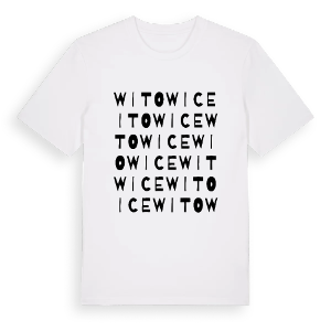 Witowice ordlek t-shirt – ekologisk bomull t-shirt från Pinshirt