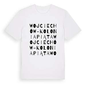 Wojciechów-Kolonia Piąta ordlek t-shirt – ekologisk bomull t-shirt från Pinshirt