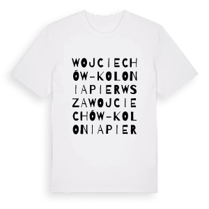 Wojciechów-Kolonia Pierwsza ordlek t-shirt – ekologisk bomull t-shirt från Pinshirt