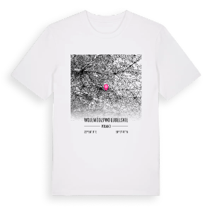 województwo lubelskie karta t-shirt – ekologisk bomull t-shirt från Pinshirt