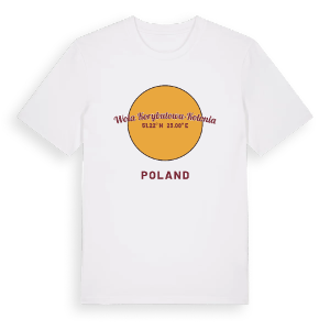 Wola Korybutowa-Kolonia cirkel t-shirt – ekologisk bomull t-shirt från Pinshirt