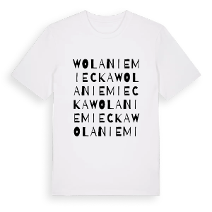 Wola Niemiecka ordlek t-shirt – ekologisk bomull t-shirt från Pinshirt