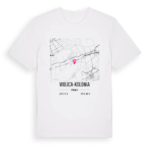 Wolica-Kolonia karta t-shirt – ekologisk bomull t-shirt från Pinshirt