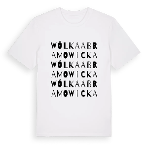 Wólka Abramowicka ordlek t-shirt – ekologisk bomull t-shirt från Pinshirt