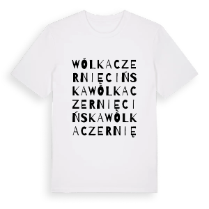 Wólka Czernięcińska ordlek t-shirt – ekologisk bomull t-shirt från Pinshirt