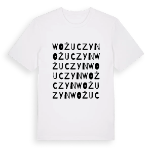 Wożuczyn ordlek t-shirt – ekologisk bomull t-shirt från Pinshirt