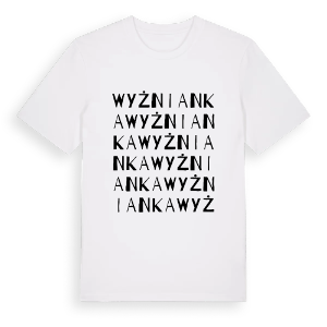Wyżnianka ordlek t-shirt – ekologisk bomull t-shirt från Pinshirt