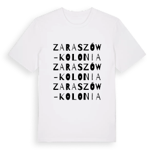 Zaraszów-Kolonia ordlek t-shirt – ekologisk bomull t-shirt från Pinshirt