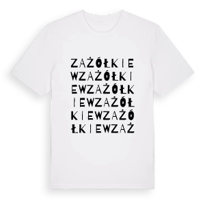Zażółkiew ordlek t-shirt – ekologisk bomull t-shirt från Pinshirt
