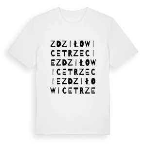 Zdziłowice Trzecie ordlek t-shirt – ekologisk bomull t-shirt från Pinshirt