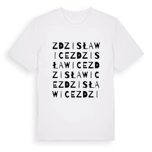 Zdzisławice ordlek t-shirt – ekologisk bomull t-shirt från Pinshirt