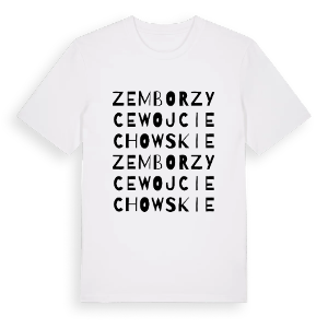 Zemborzyce Wojciechowskie ordlek t-shirt – ekologisk bomull t-shirt från Pinshirt