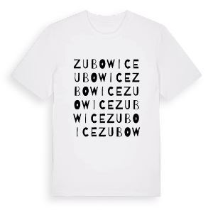 Zubowice ordlek t-shirt – ekologisk bomull t-shirt från Pinshirt