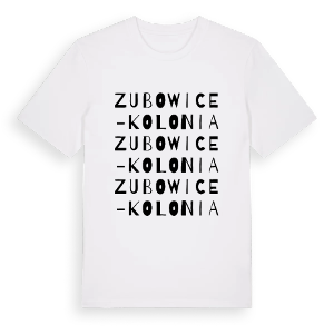 Zubowice-Kolonia ordlek t-shirt – ekologisk bomull t-shirt från Pinshirt