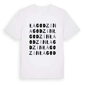 Łagodzin ordlek t-shirt – ekologisk bomull t-shirt från Pinshirt