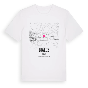 Białcz karta t-shirt – ekologisk bomull t-shirt från Pinshirt