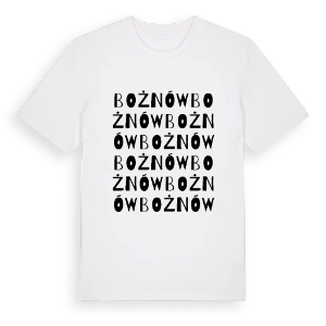 Bożnów ordlek t-shirt – ekologisk bomull t-shirt från Pinshirt