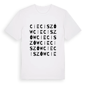 Cieciszów ordlek t-shirt – ekologisk bomull t-shirt från Pinshirt