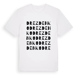 Drezdenko ordlek t-shirt – ekologisk bomull t-shirt från Pinshirt
