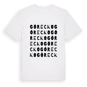 Górecko ordlek t-shirt – ekologisk bomull t-shirt från Pinshirt