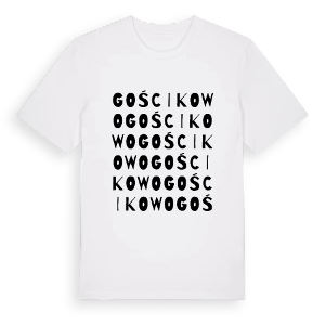 Gościkowo ordlek t-shirt – ekologisk bomull t-shirt från Pinshirt