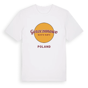 Goszczanowo cirkel t-shirt – ekologisk bomull t-shirt från Pinshirt