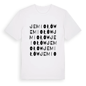 Jemiołów ordlek t-shirt – ekologisk bomull t-shirt från Pinshirt