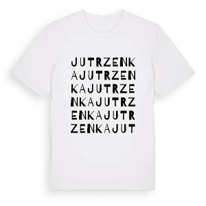 Jutrzenka ordlek t-shirt – ekologisk bomull t-shirt från Pinshirt